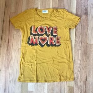 Dazey LA - Love More tee in mustard